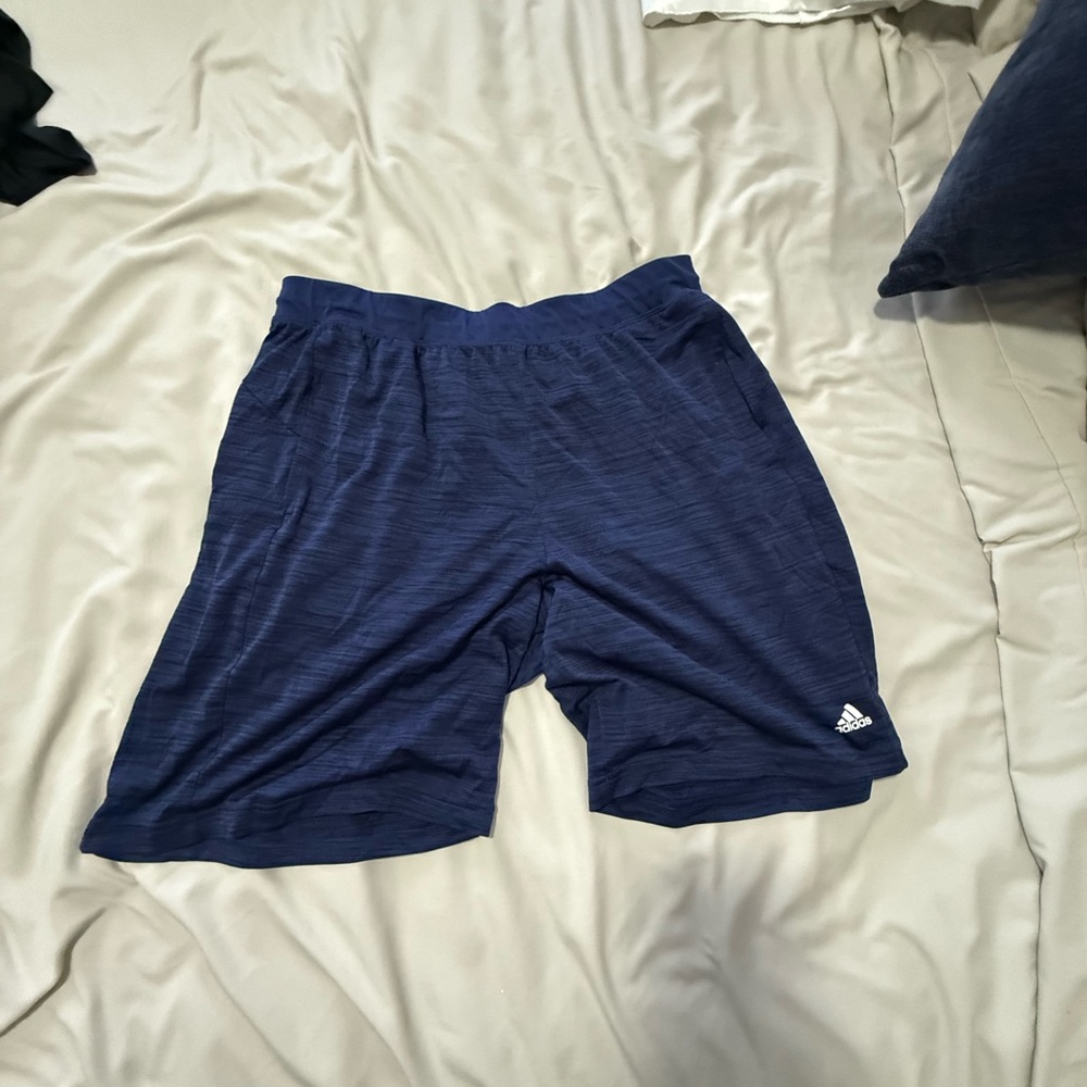 Adidas Men's Navy Blue Shorts